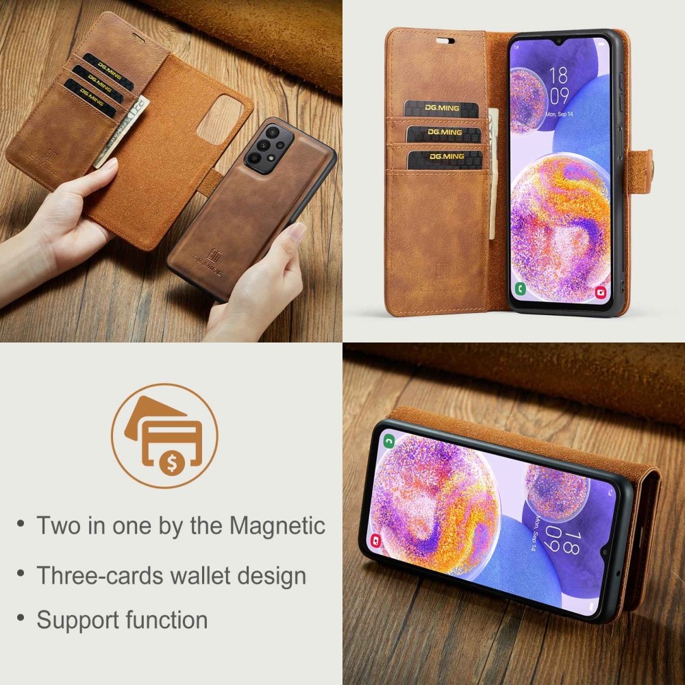 Magnet Wallet Samsung Galaxy A23 Cognac