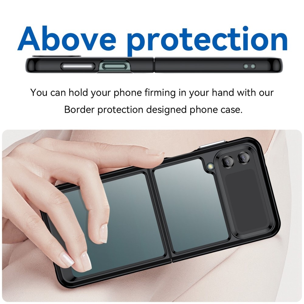 Crystal Hybrid Case Samsung Galaxy Z Flip 4 Black