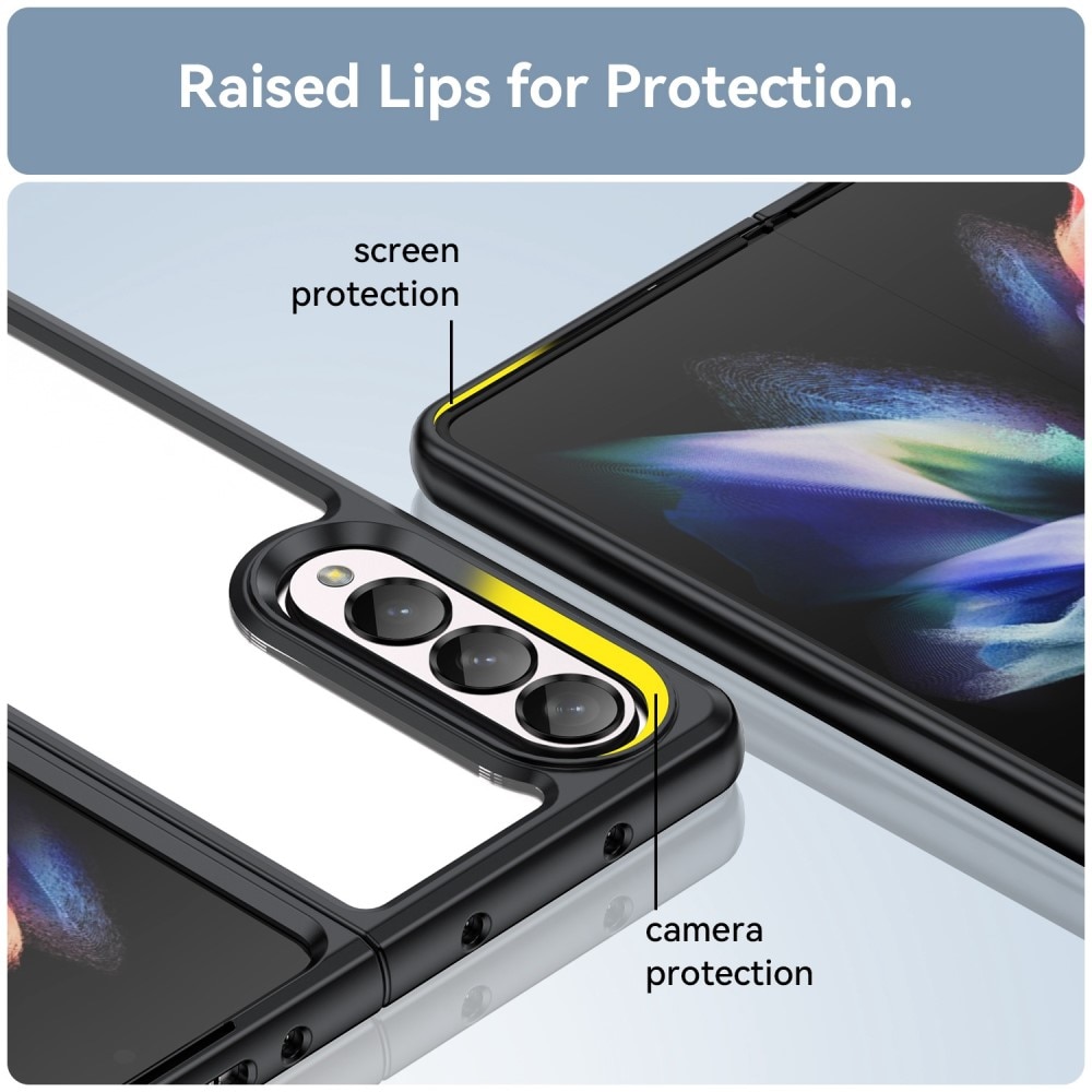 Hybridskal Samsung Galaxy Z Fold 4 transparent
