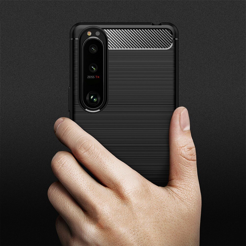 Sony Xperia 5 III Skal TPU Brushed Svart