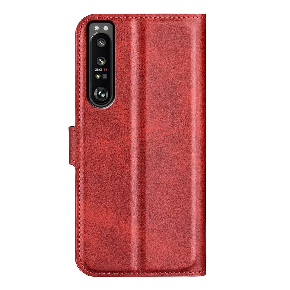 Leather Wallet Sony Xperia 1 IV Red