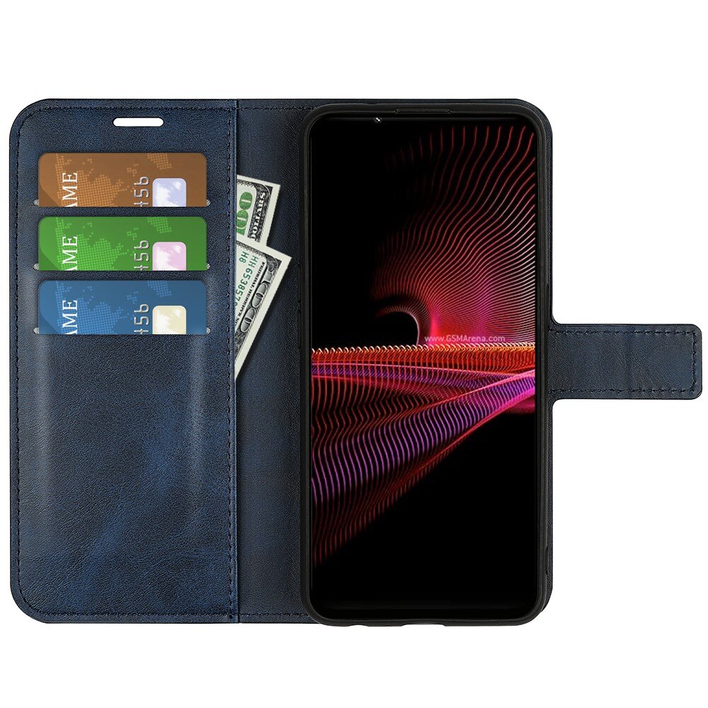 Leather Wallet Sony Xperia 1 IV Blue