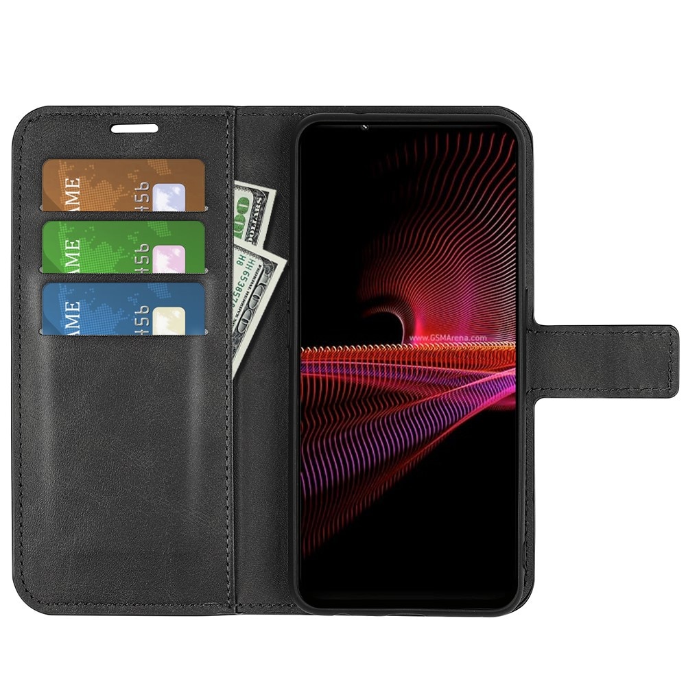 Leather Wallet Sony Xperia 1 IV Black