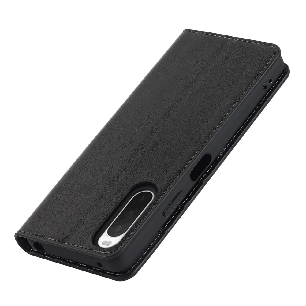 Mobilfodral Äkta Läder Sony Xperia 10 IV svart