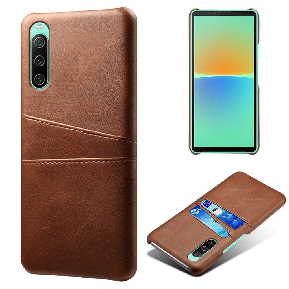 Card Slots Case Sony Xperia 10 IV Brun
