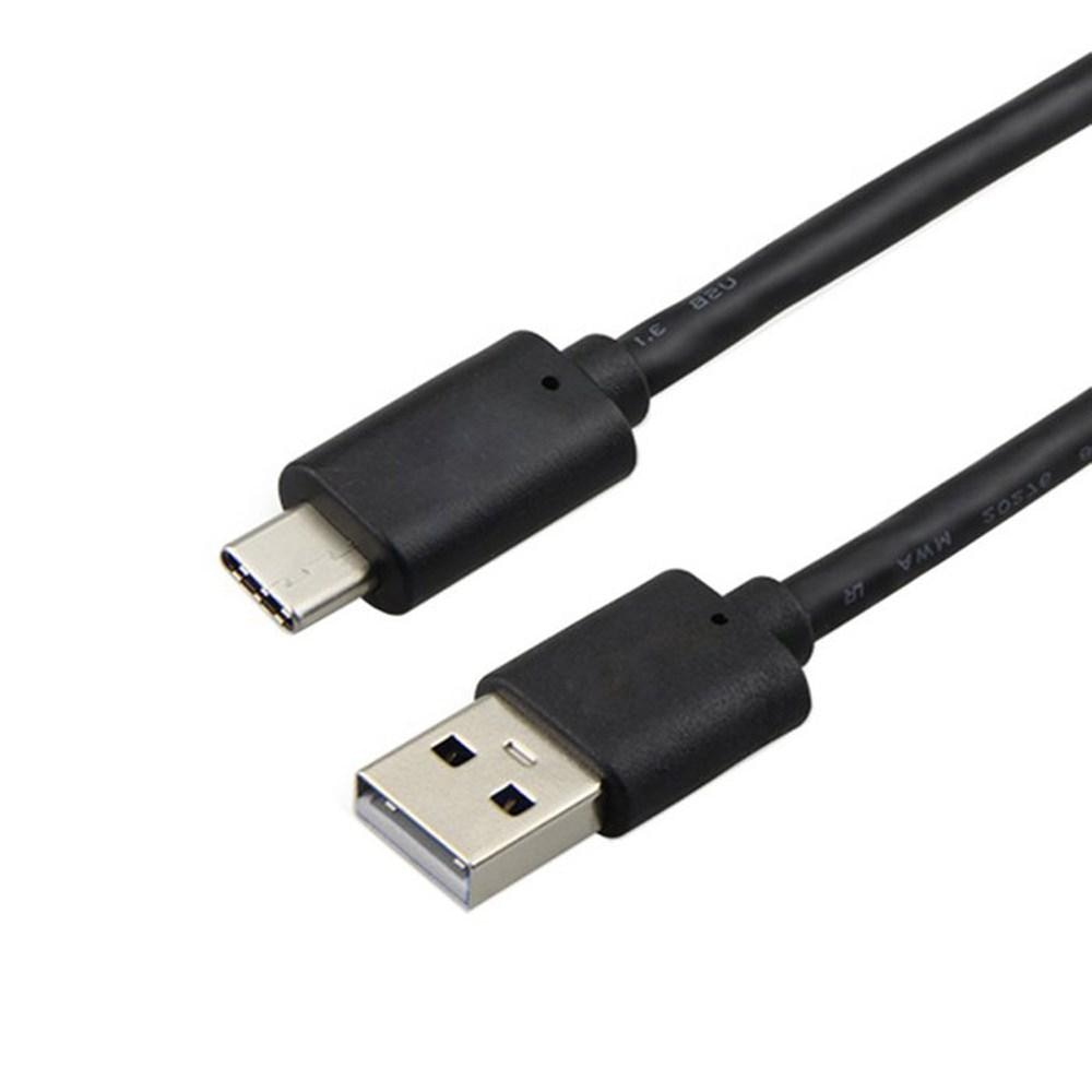 USB-kabel 3.1 Type C -> Type A 1m svart