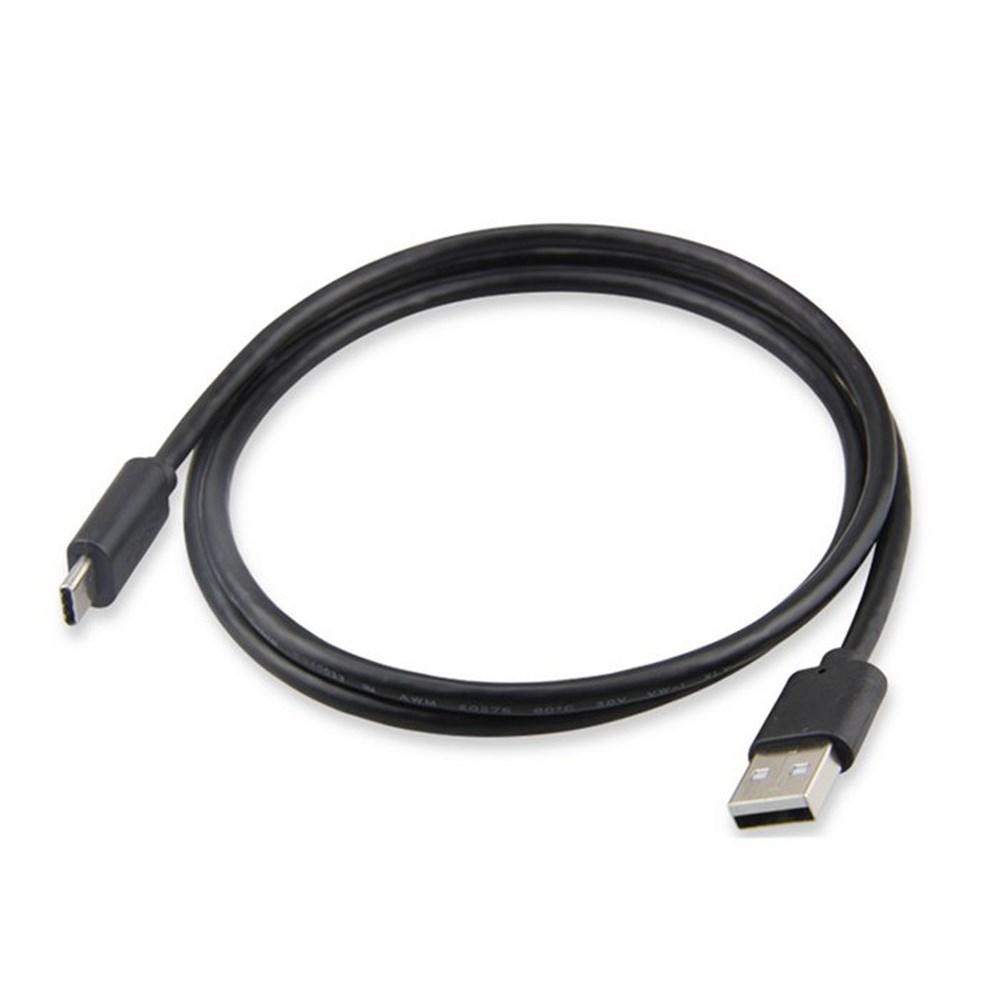 USB-kabel 3.1 Type C -> Type A 1m svart