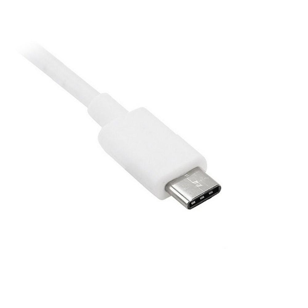 USB-kabel 3.1 Type C -> Type A 1m vit