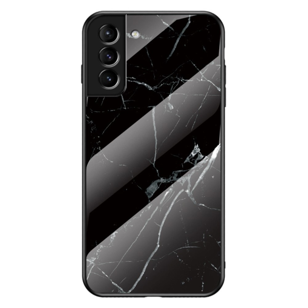 Skal Härdat Glas Samsung Galaxy S22 Plus svart marmor