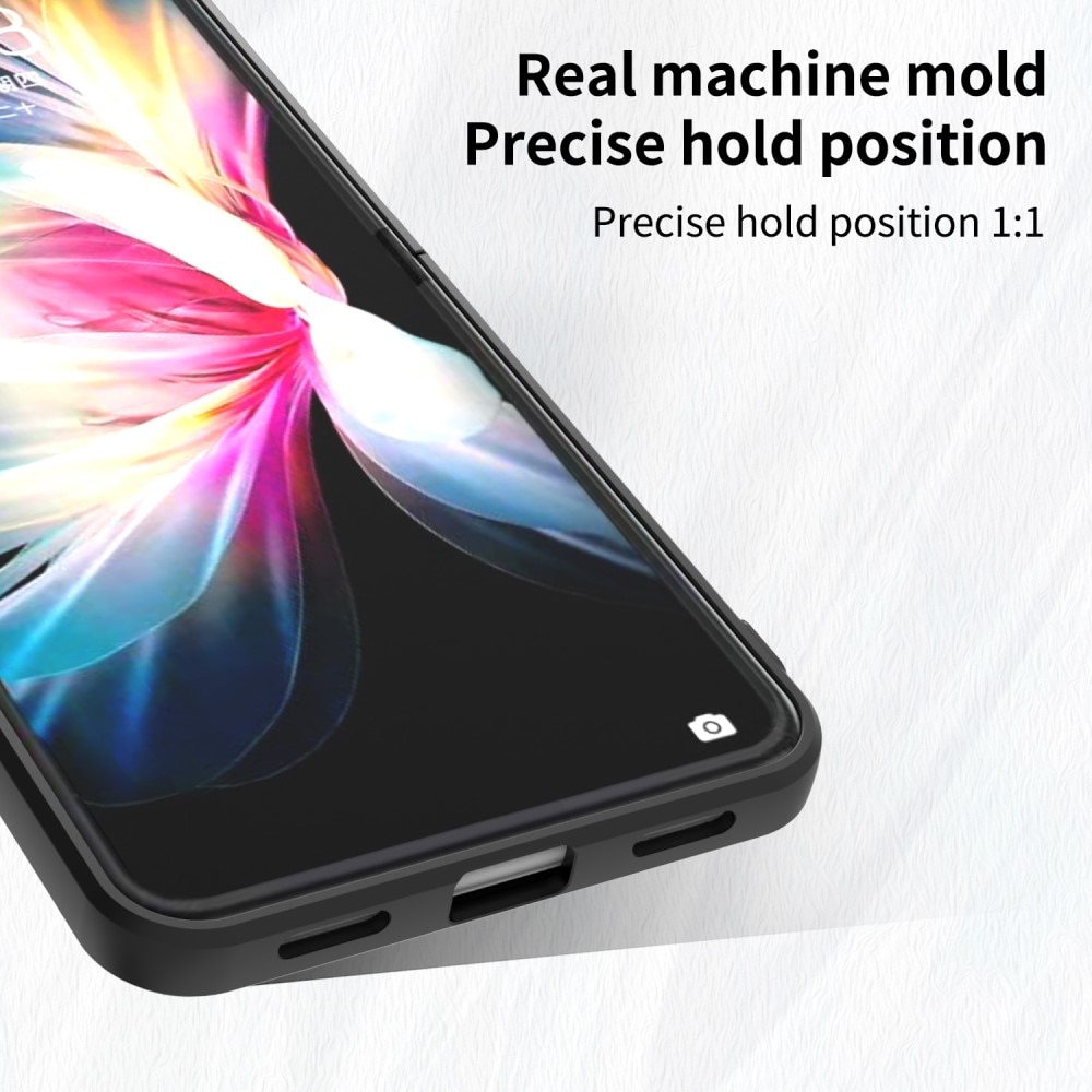 TPU Skal Finger Ring Kickstand Huawei P50 Pocket svart