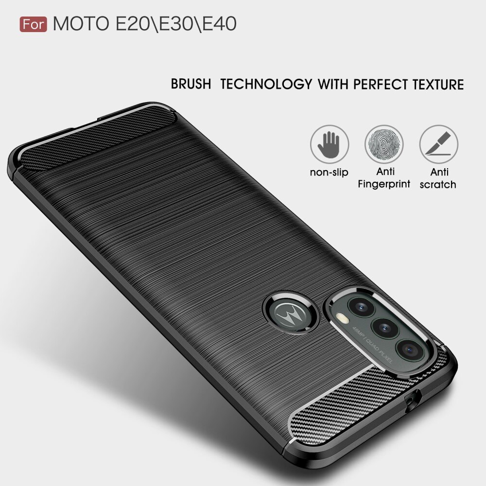 Brushed TPU Case Motorola Moto E20/E30/E40 Black