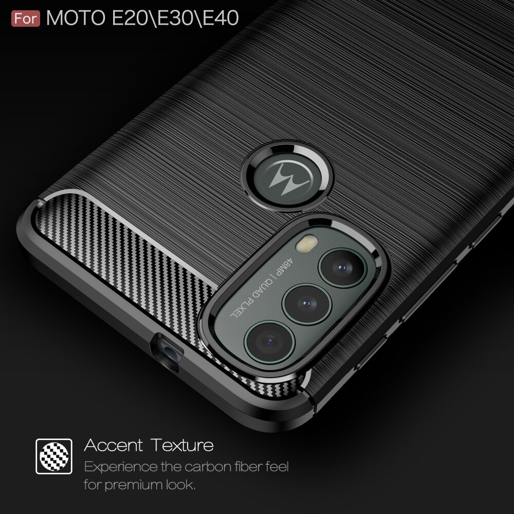 Brushed TPU Case Motorola Moto E20/E30/E40 Black