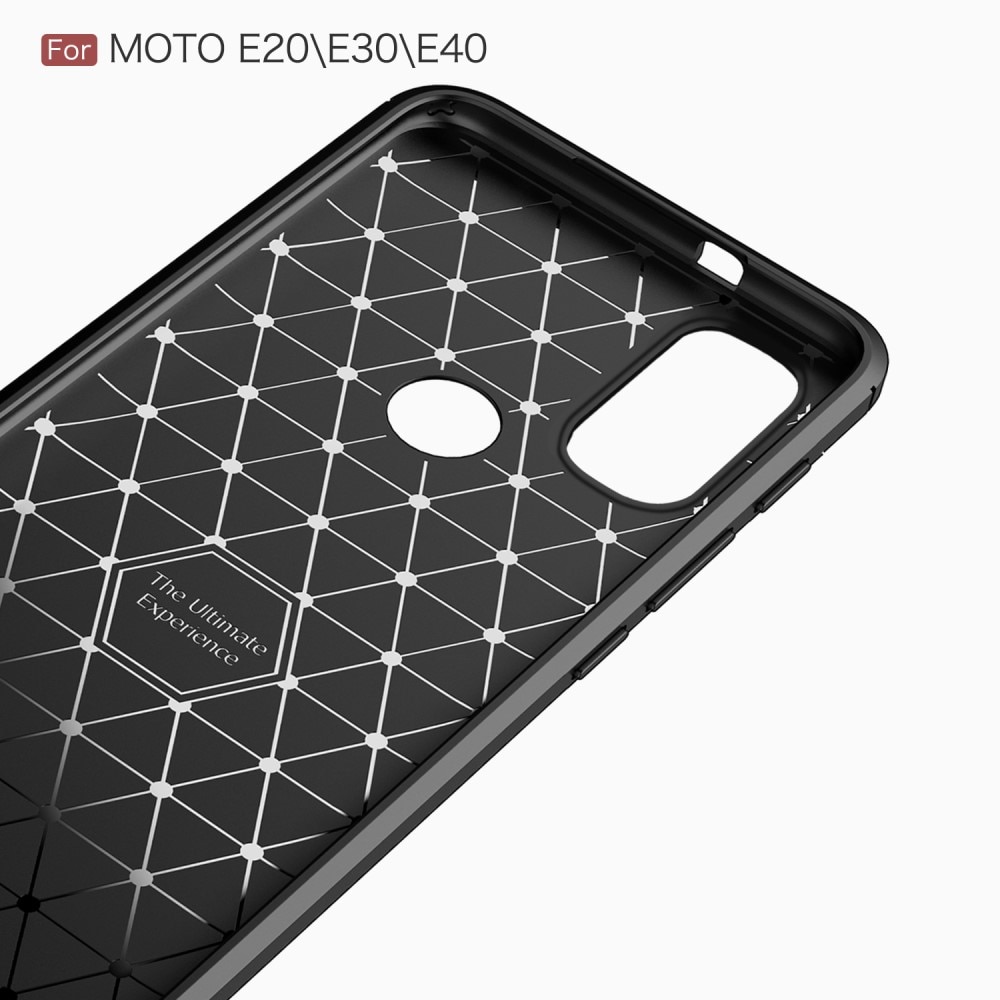 Motorola Moto E20/Moto E40 Skal TPU Brushed Svart