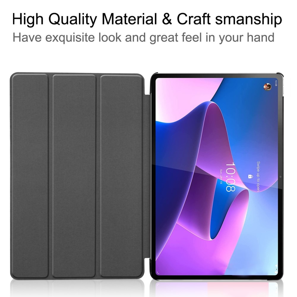 Fodral Tri-fold  Lenovo Tab P12 Pro Svart