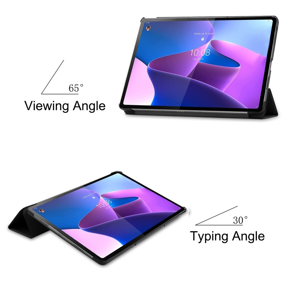 Lenovo Tab P12 Pro Fodral Tri-fold svart