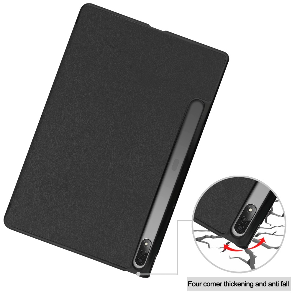 Fodral Tri-fold  Lenovo Tab P12 Pro Svart