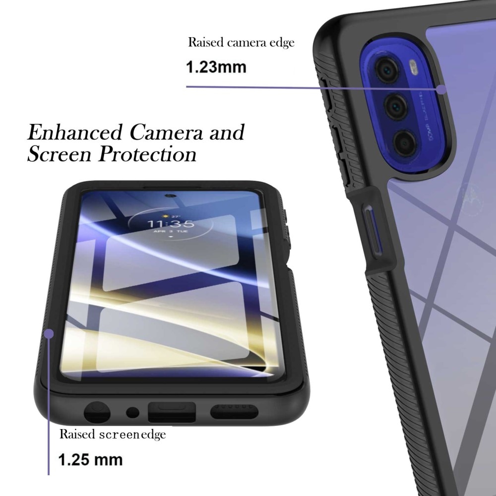 Full Protection Case Motorola Moto G51 Svart