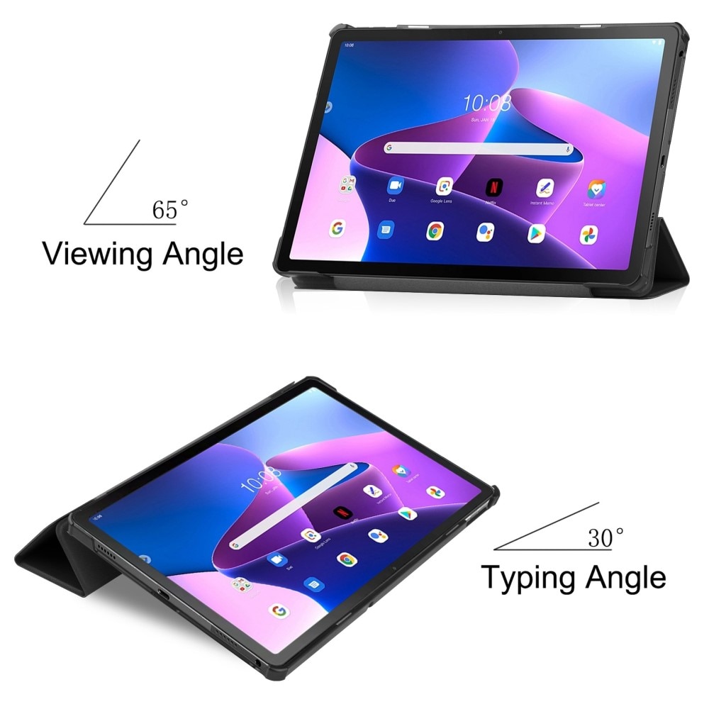 Fodral Tri-fold Lenovo Tab M10 Plus (3rd gen) svart