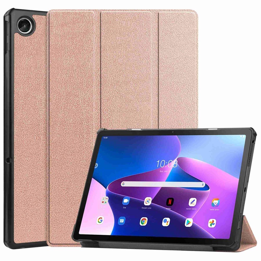 Fodral Tri-fold Lenovo Tab M10 Plus (3rd gen) roséguld