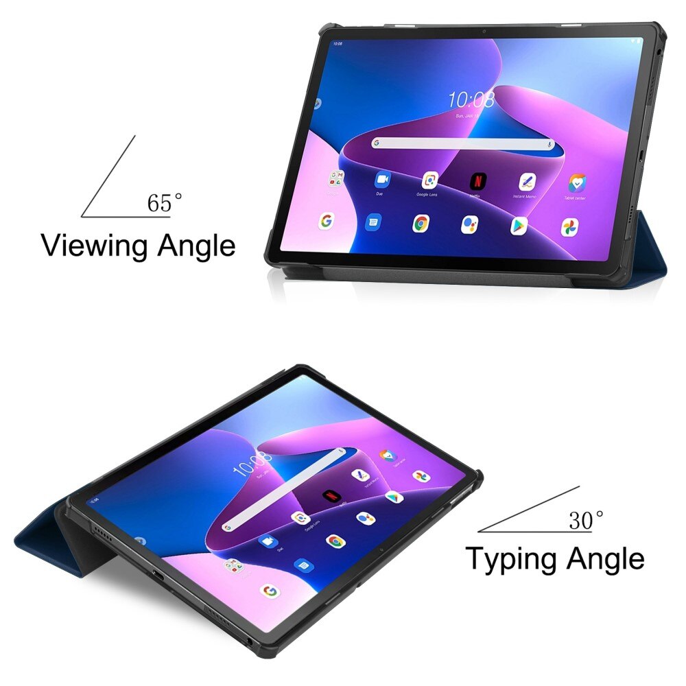 Fodral Tri-fold Lenovo Tab M10 Plus (3rd gen) blå