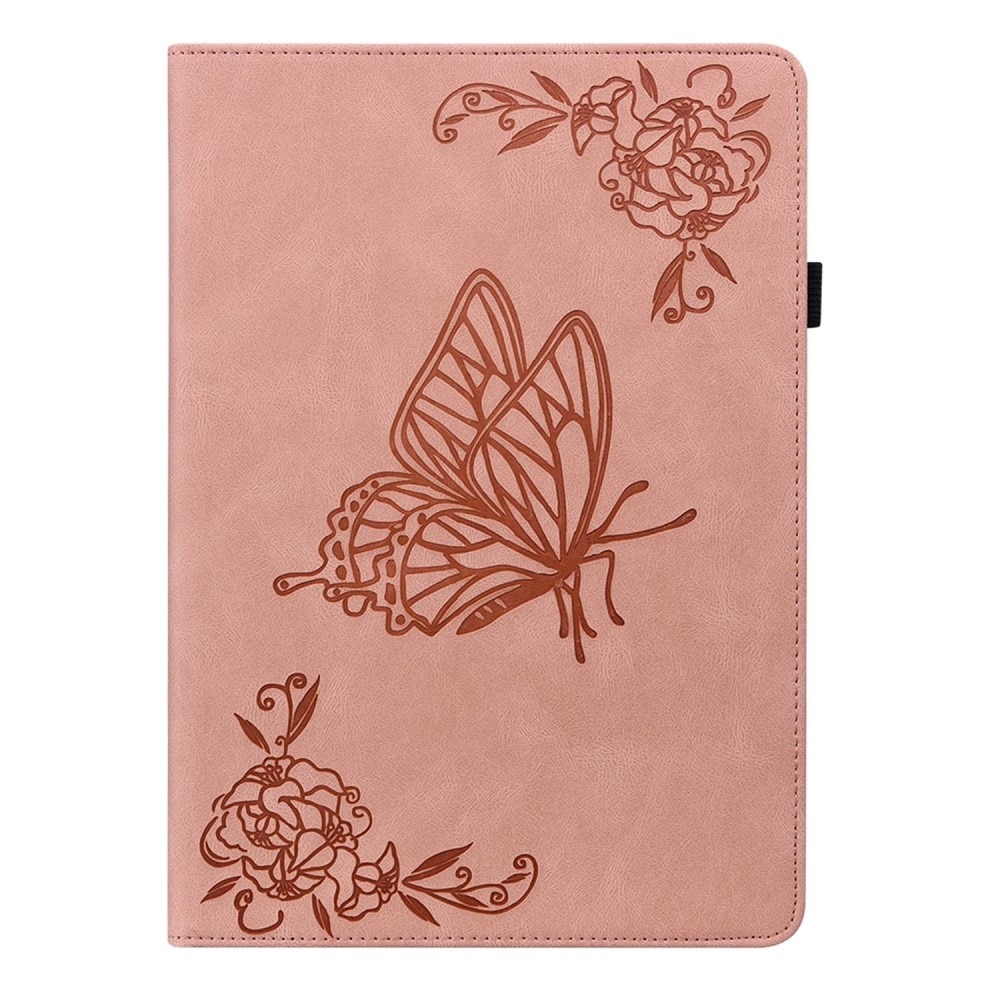 Läderfodral Fjärilar  Lenovo Tab M10 Plus (3rd gen) Rosa