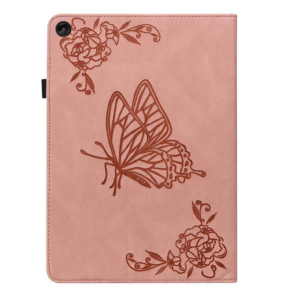 Läderfodral Fjärilar  Lenovo Tab M10 Plus (3rd gen) Rosa