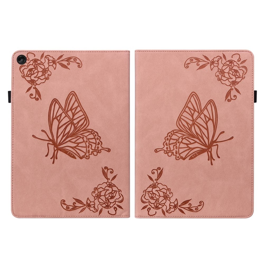 Läderfodral Fjärilar  Lenovo Tab M10 Plus (3rd gen) Rosa