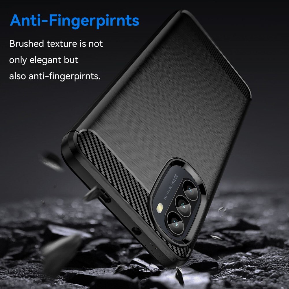 Motorola Moto G52 Skal TPU Brushed Svart