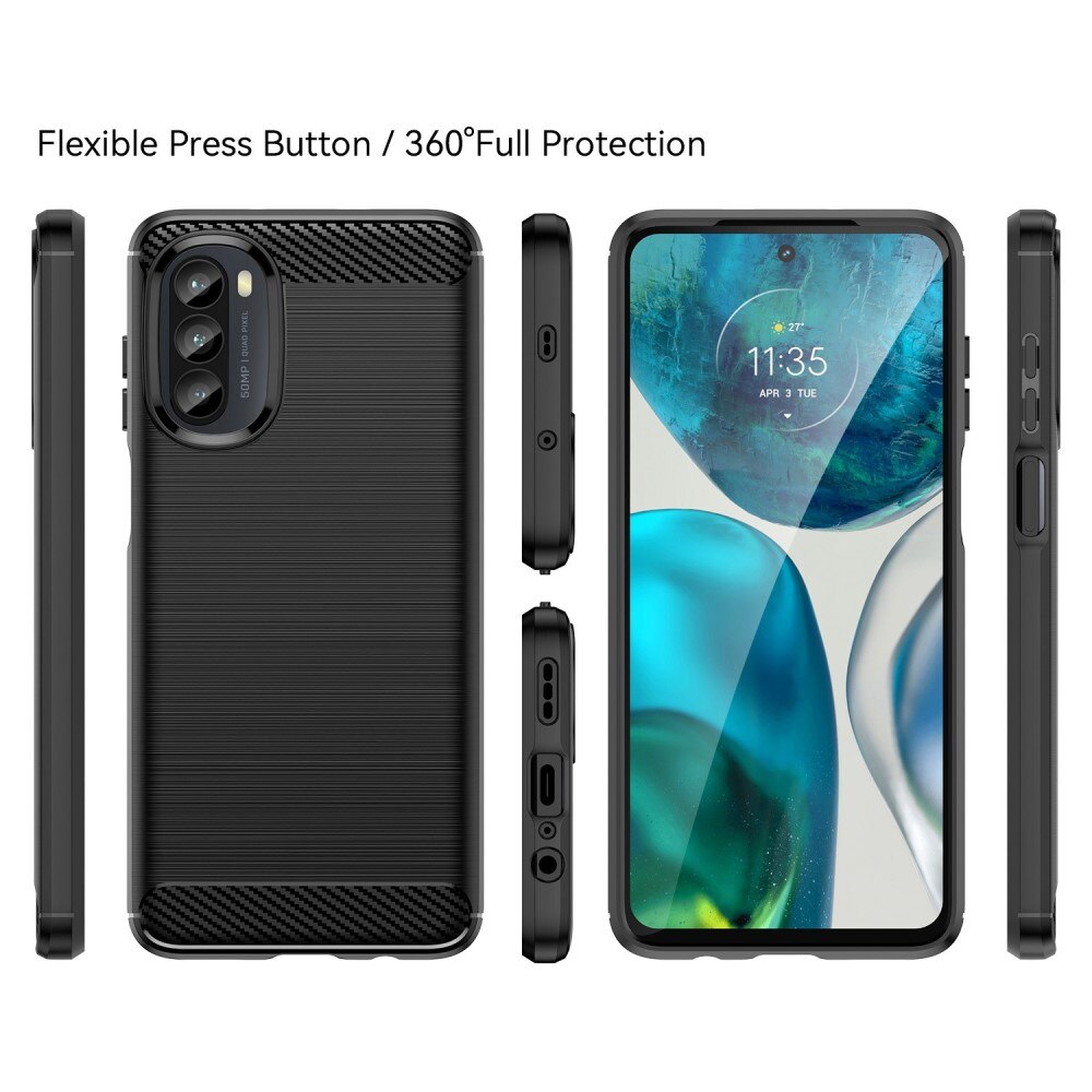 Motorola Moto G52 Skal TPU Brushed Svart
