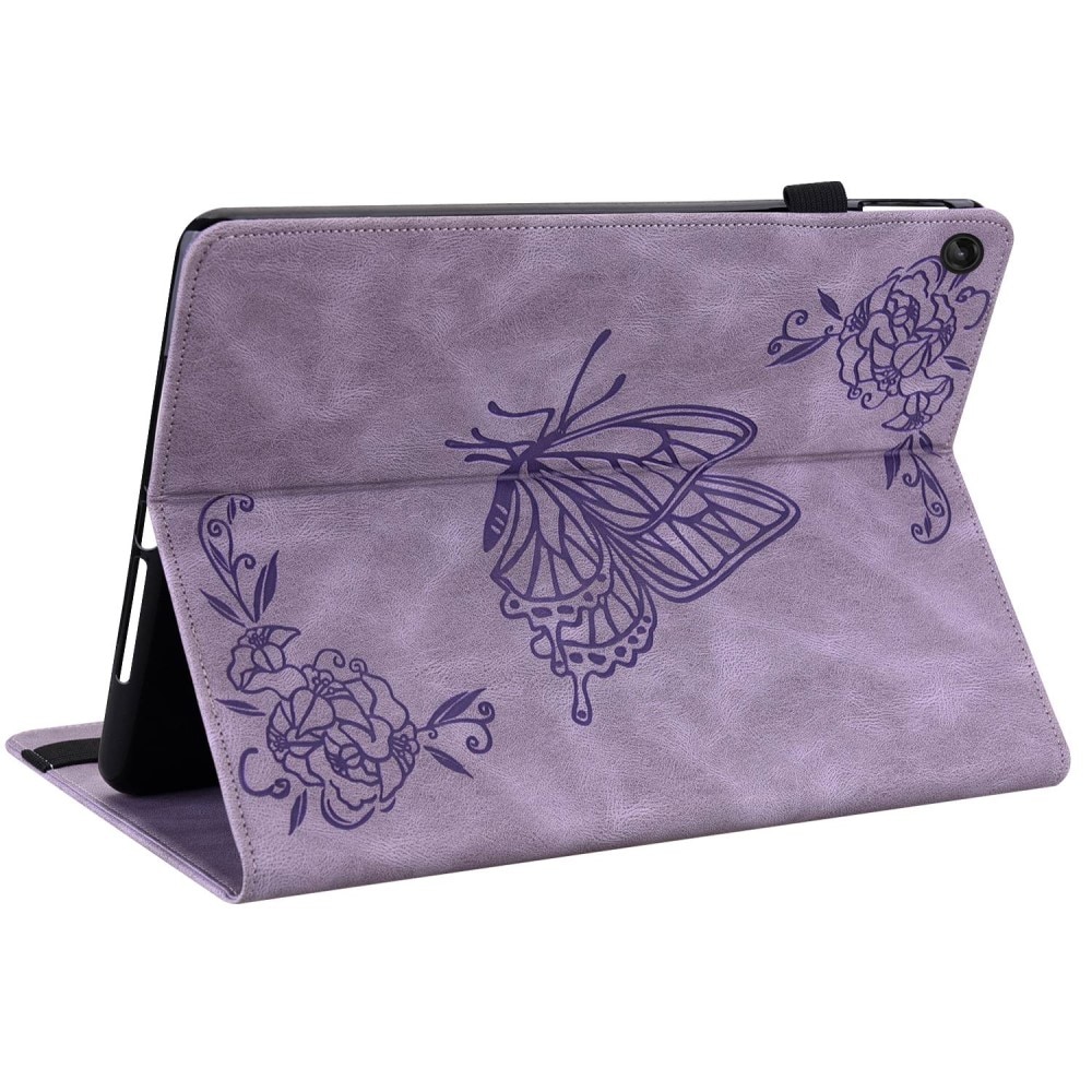 Läderfodral Fjärilar Lenovo Tab M10 (3rd Gen) Lila
