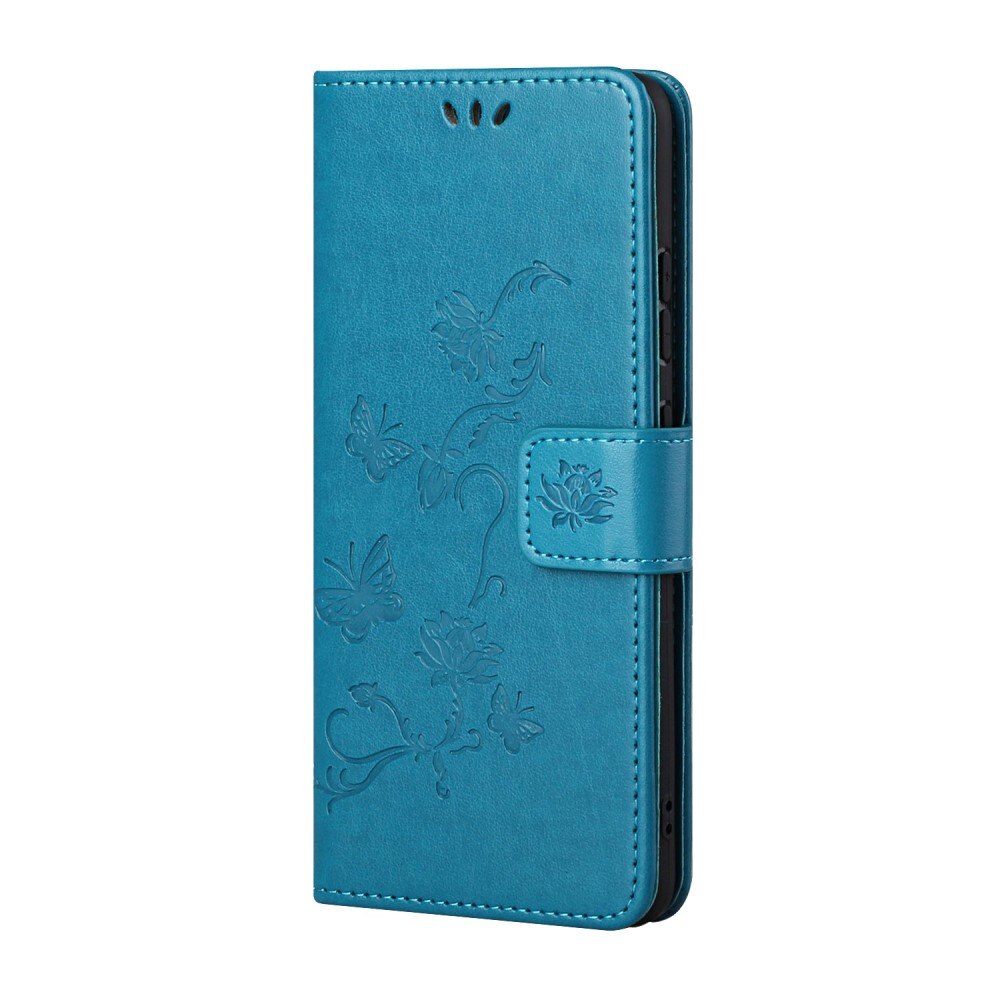 Läderfodral Fjärilar Xiaomi 11T/11T Pro Blå
