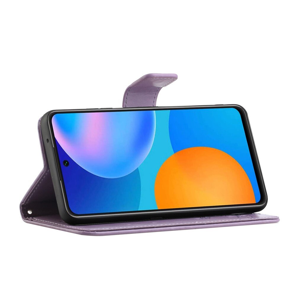 Läderfodral Fjärilar Xiaomi 11T/11T Pro Lila
