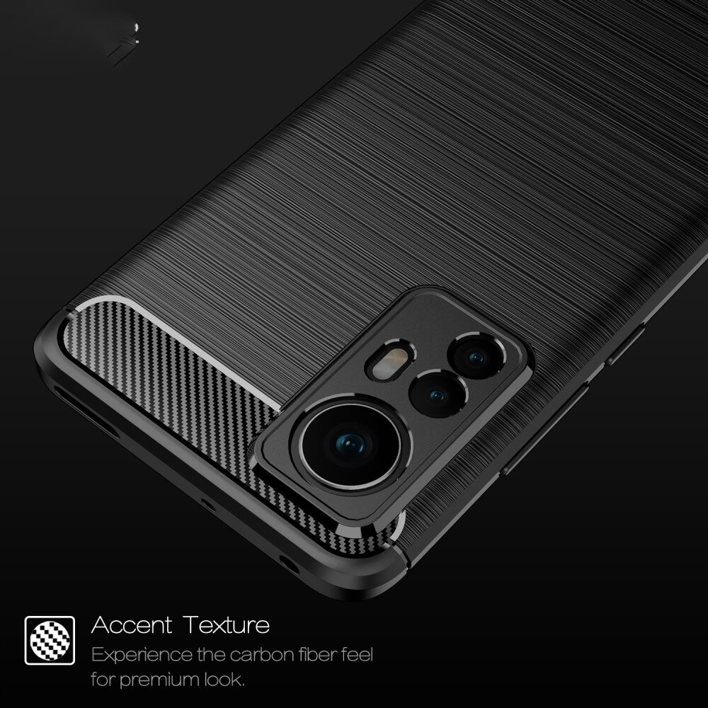 Xiaomi 12 Skal TPU Brushed Svart