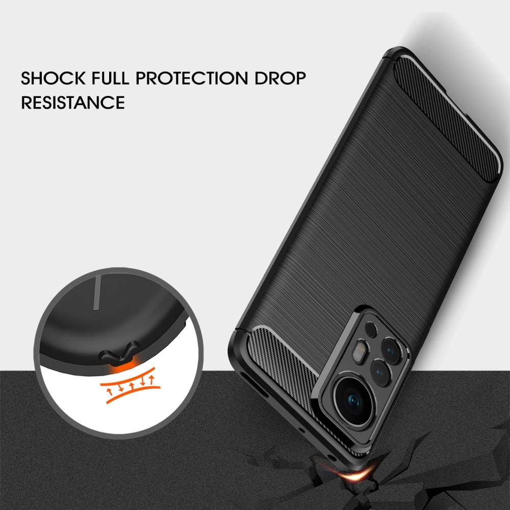 Xiaomi 12 Pro Skal TPU Brushed Svart
