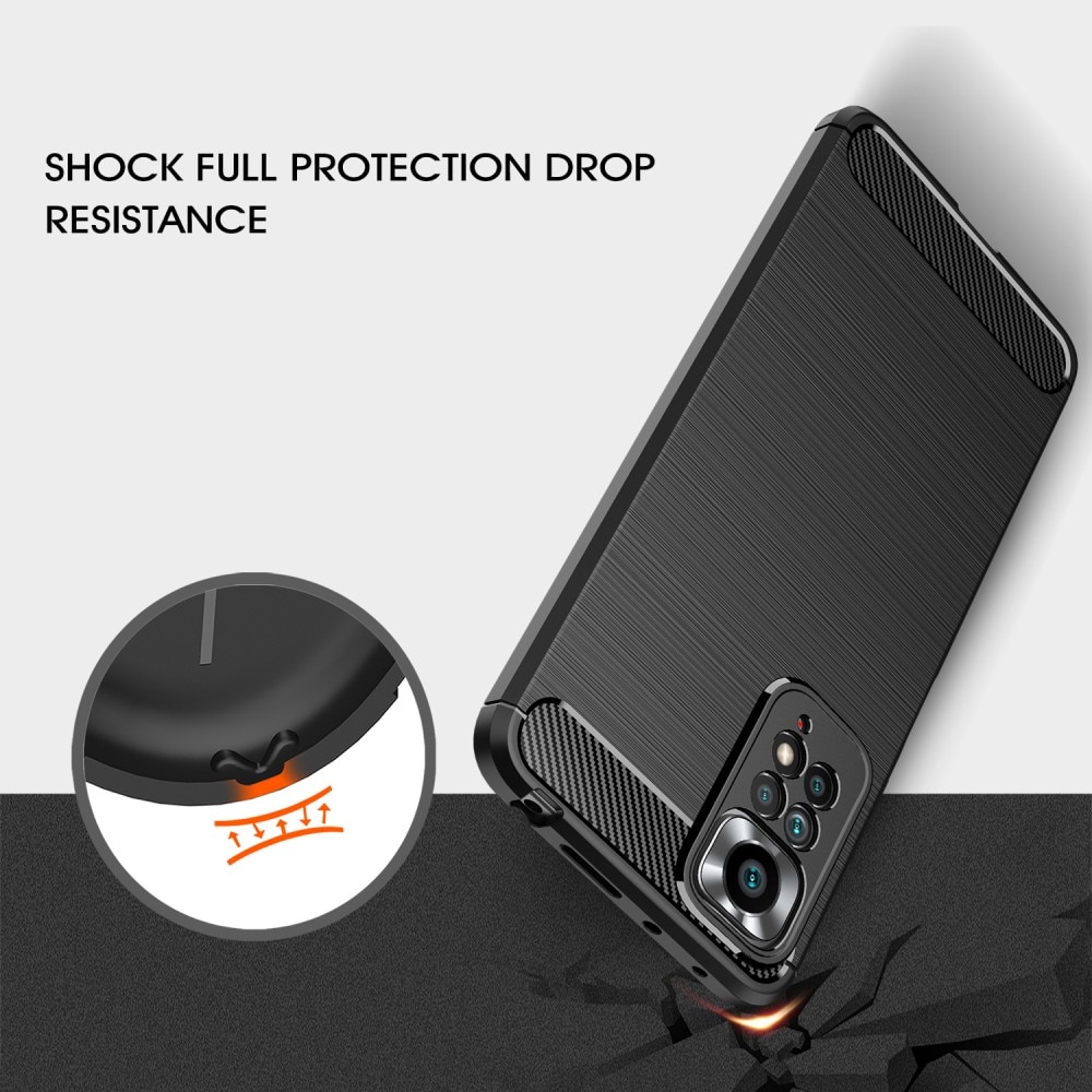 Xiaomi Redmi Note 11 Pro Skal TPU Brushed Svart