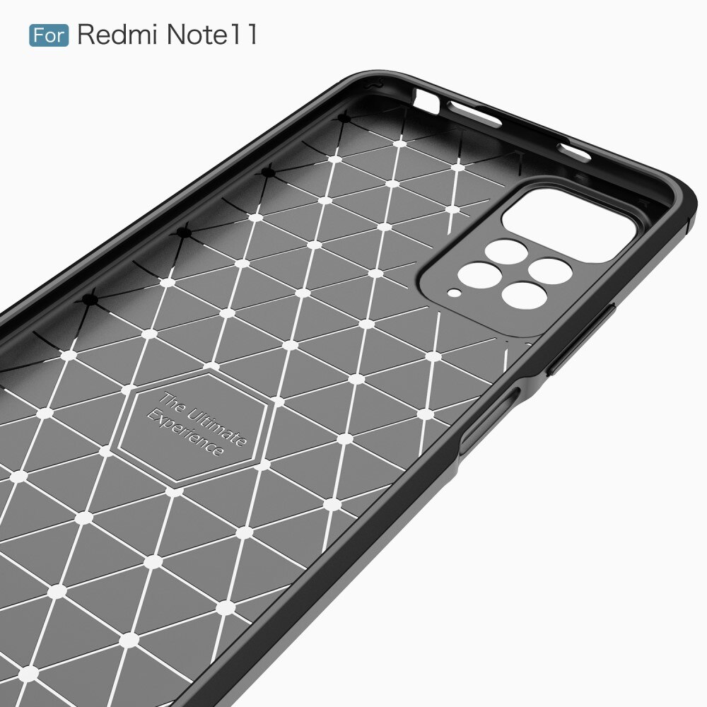 Xiaomi Redmi Note 11 Skal TPU Brushed Svart