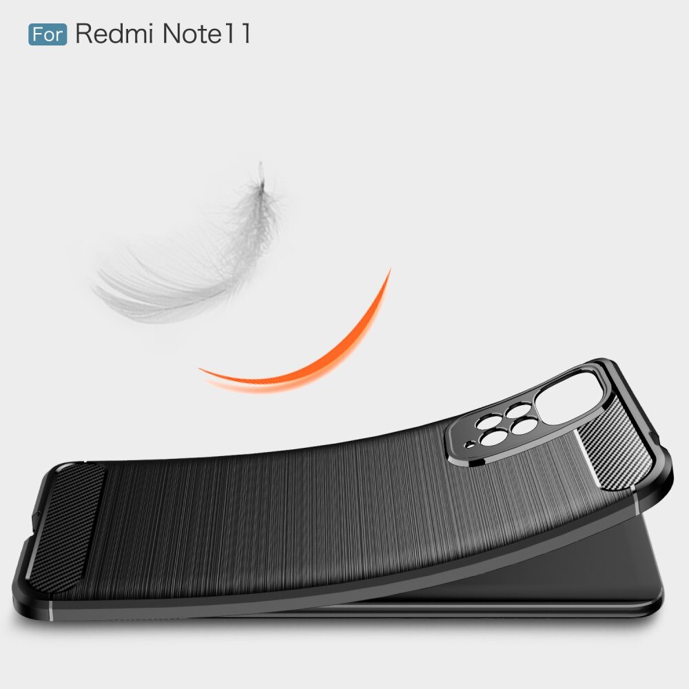Xiaomi Redmi Note 11 Skal TPU Brushed Svart