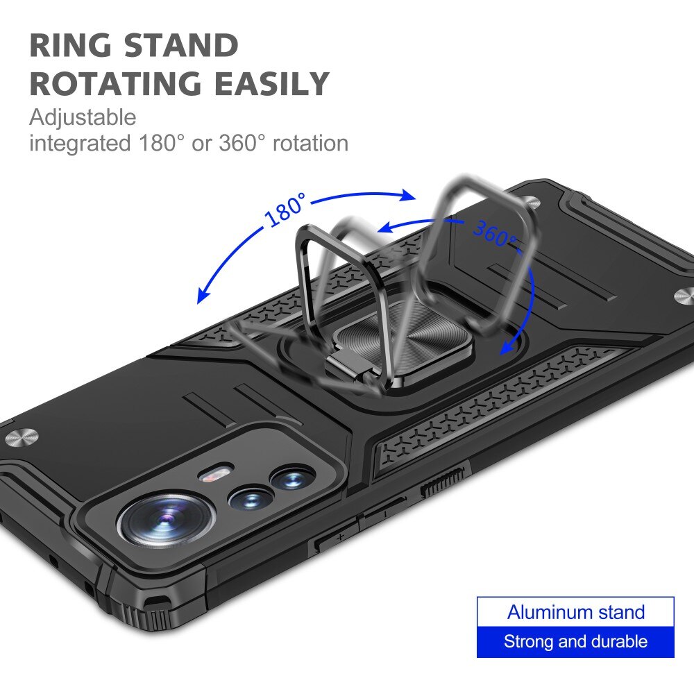 Hybridskal Tech Ring Xiaomi 12 Pro svart