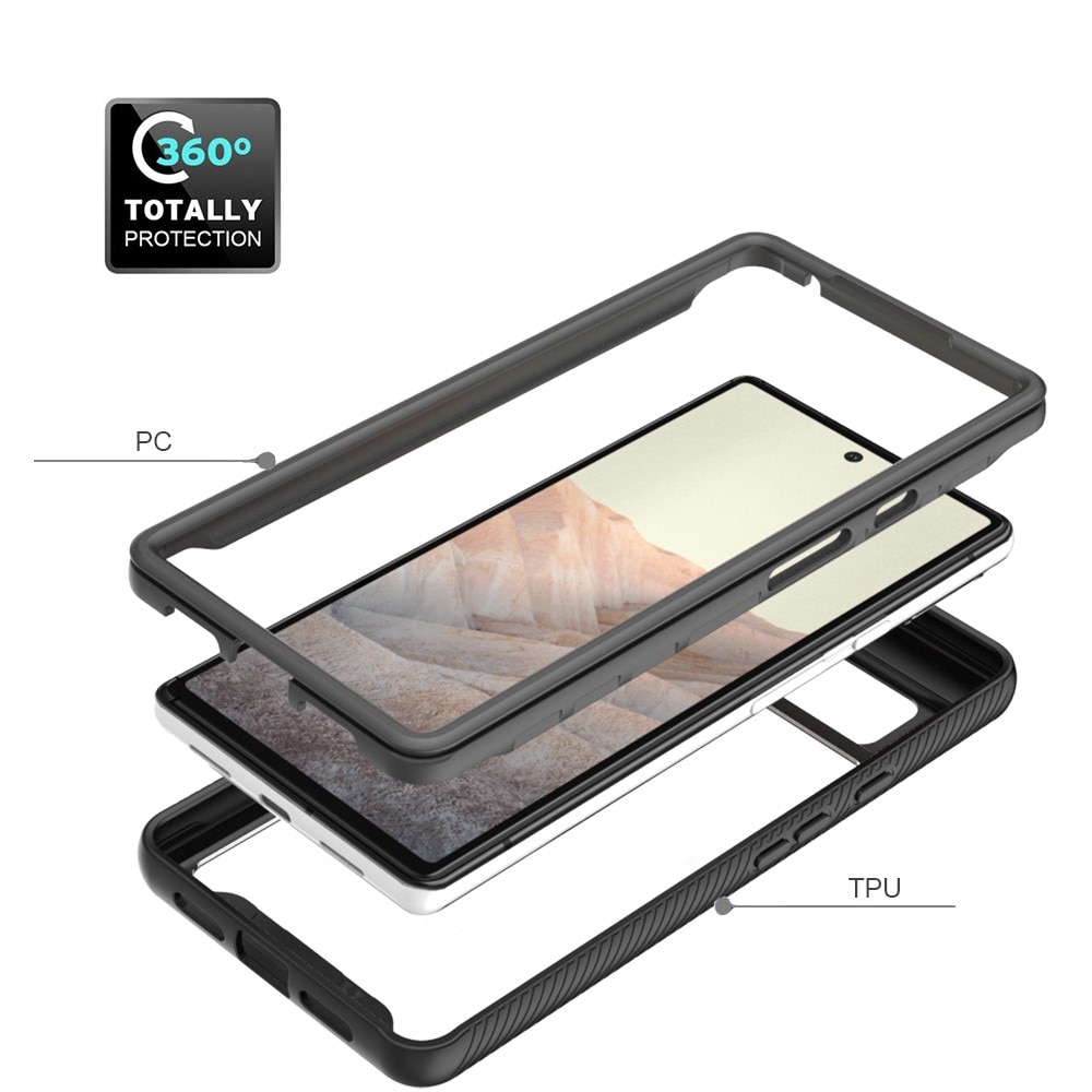 Full Cover Skal Google Pixel 6 Svart