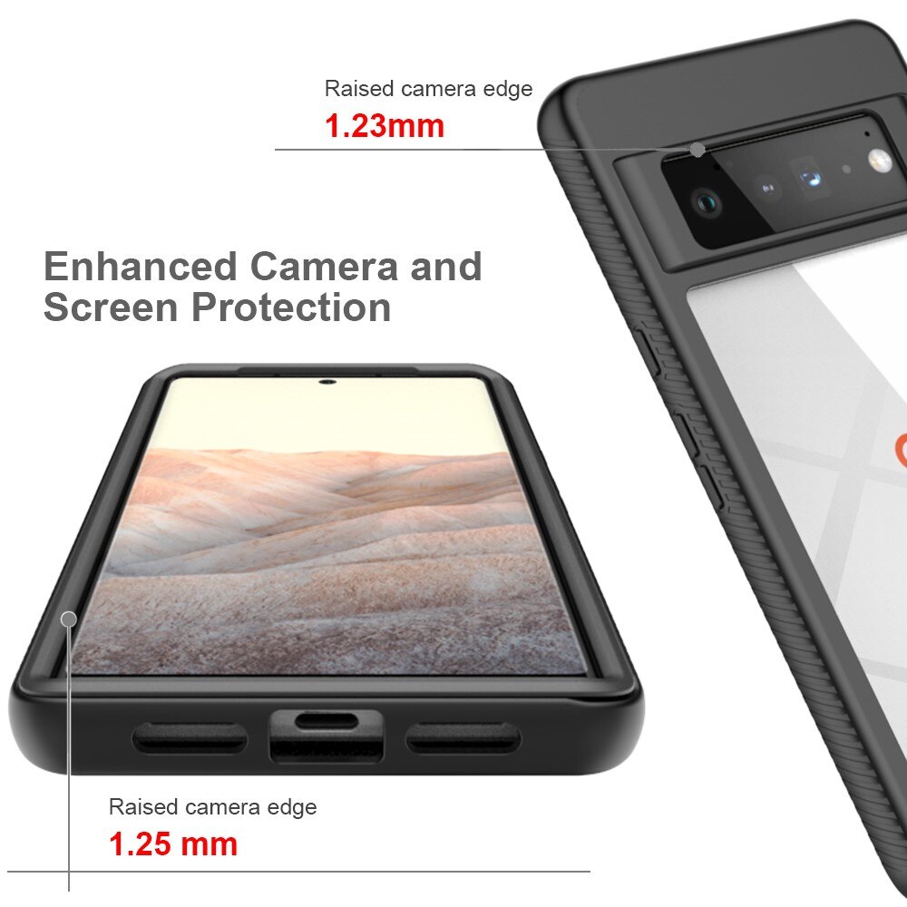 Full Cover Skal Google Pixel 6 Pro Svart