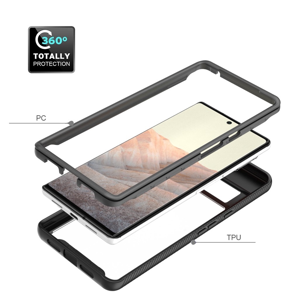 Full Cover Skal Google Pixel 6 Pro Svart