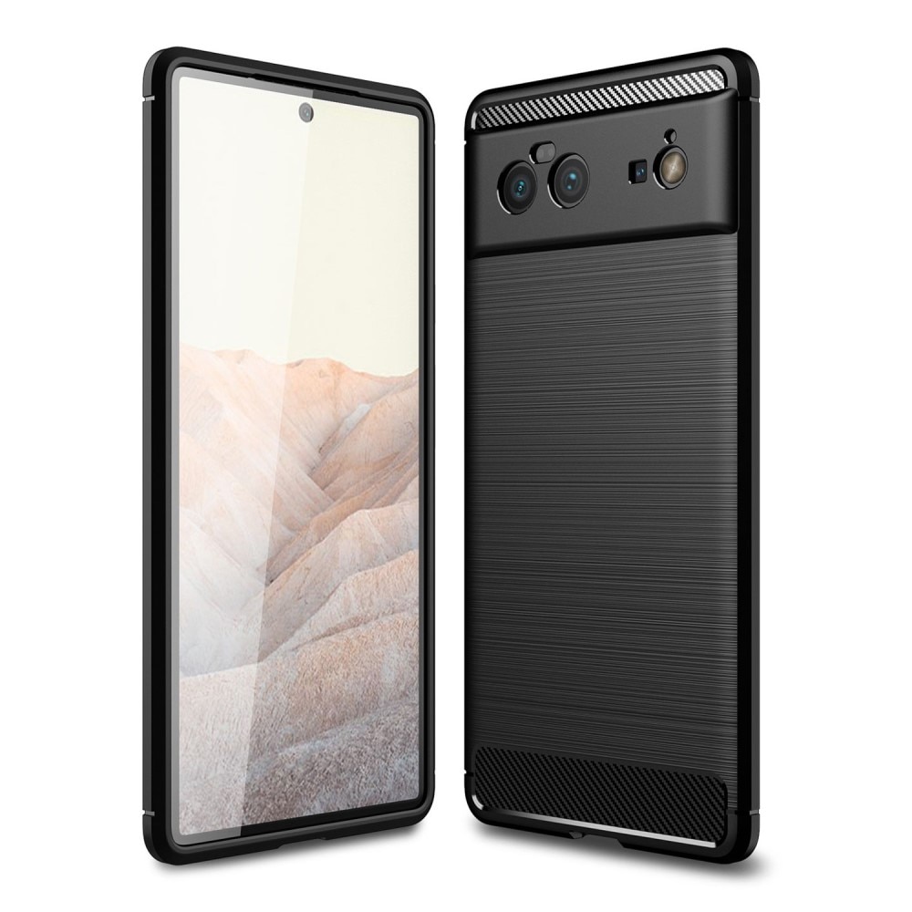 Google Pixel 6 Pro Skal TPU Brushed Svart
