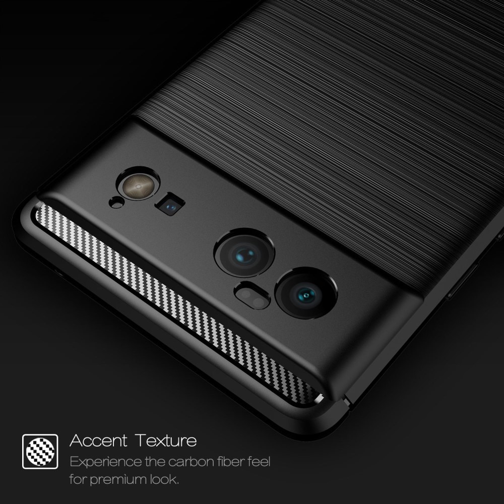 Google Pixel 6 Skal TPU Brushed Svart