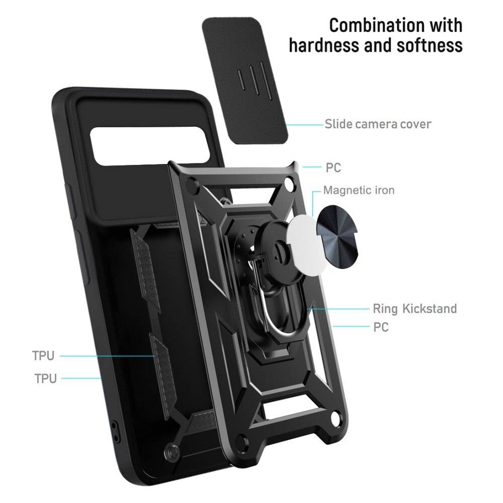 Hybridskal Ring+Camera Protection Google Pixel 6 svart