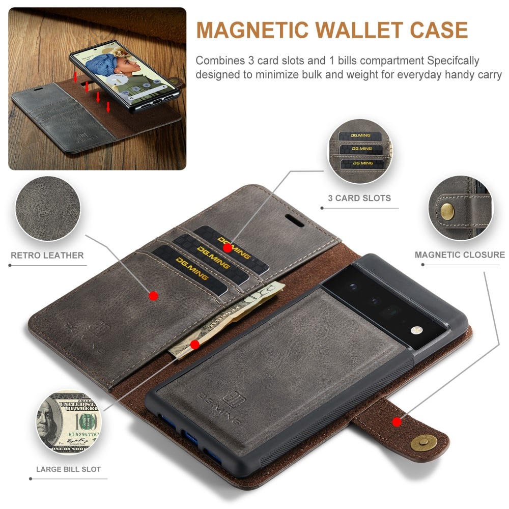 Magnet Wallet Google Pixel 6 Pro Brown