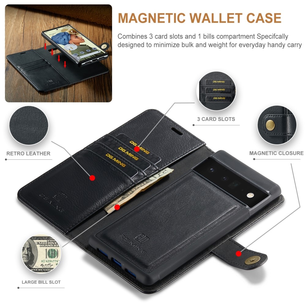 Magnet Wallet Google Pixel 6 Pro Black