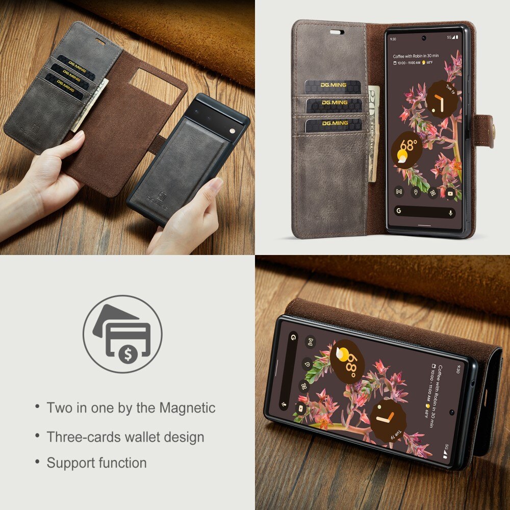 Magnet Wallet Google Pixel 6 Brown