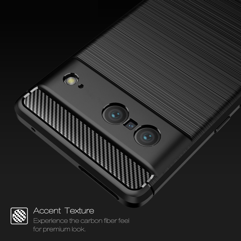 Google Pixel 7 Skal TPU Brushed Svart