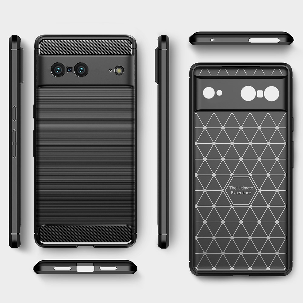 Google Pixel 7 Skal TPU Brushed Svart