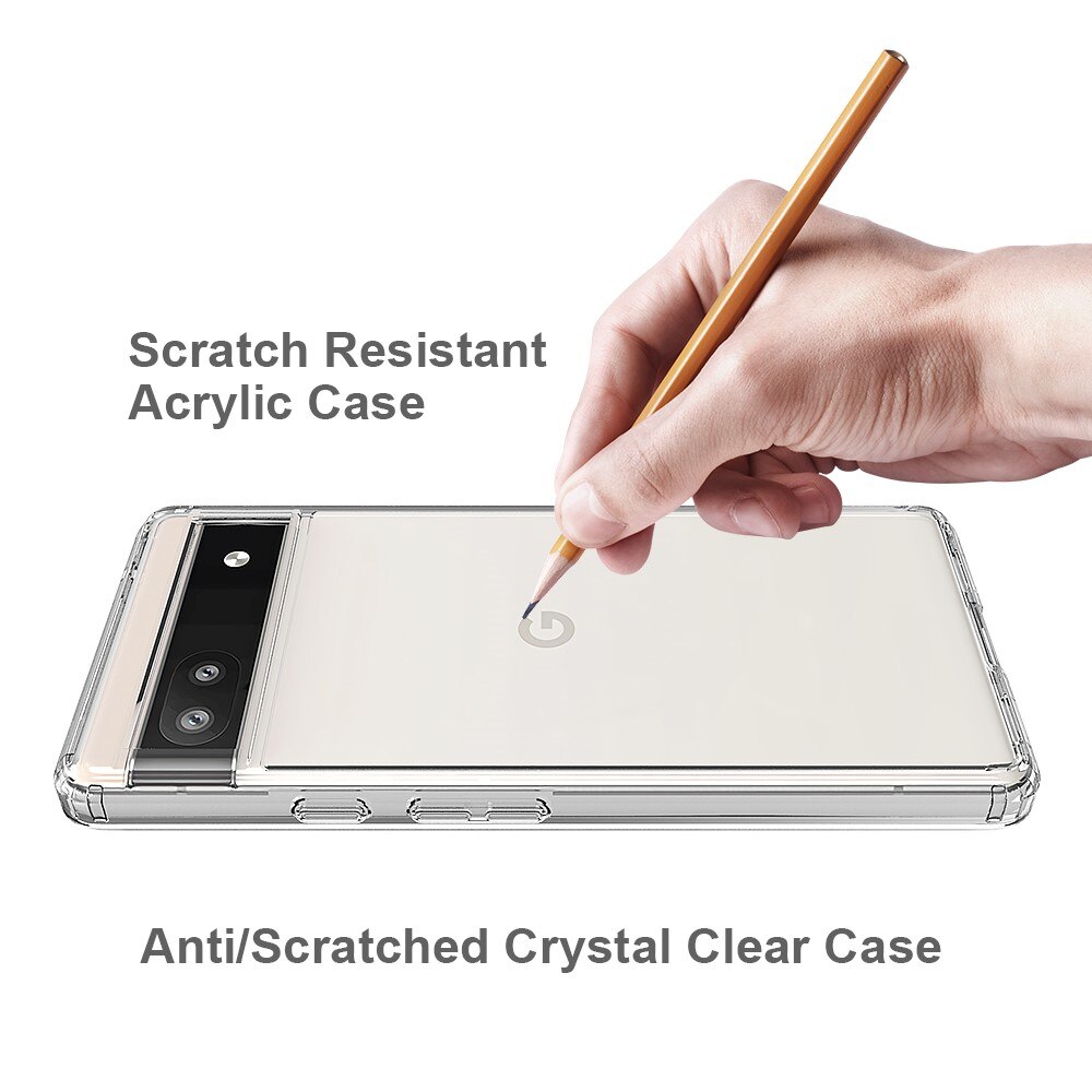 Crystal Hybrid Case Google Pixel 6a Transparent